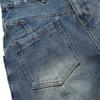Beijie Marca de Moda Americana para Hombre Verano 2025 Nuevos Shorts de Mezclilla Antidesgarro Delanteros y Traseros Pantalones Rectos Casuales para Hombre