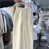Falda Larga Casual Deportiva Elástica de Cintura Pequeña para Mujer Dongdaemun Corea 2025 Primavera/Verano Moderna