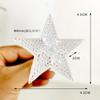 En stock, bola transparente, copo de nieve, pequeño árbol de Navidad de cinco estrellas, cadena de luces coloridas, accesorios, estrella de cinco puntas, estrella superior del árbol, decoración navideña