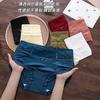 Renda de Malha com Acabamento Respirável Sexy Cintura Média Sem Costura Ajustado ao Corpo Não Enrola Shorts Triângulo Estilo Japonês Roupas Íntimas de Menina Pura Desejo