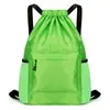 Mochila con Cordón para Hombre, Mochila de Baloncesto para Fitness, Logo Impreso, Gran Capacidad, Repelente al Agua, Almacenamiento Portátil, Bolsillo con Cordón