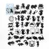 Mo ink stickers en caja Sr.. Serie Edgar tema gato cuenta de mano material DIY pegatinas decorativas transfronterizas