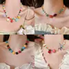 Collar de Estrella de Mar con Cuentas Dopamina de Verano Cadena Dulce Fresca para la Clavícula Collar Versátil de Nicho de Gama Alta para Mujer