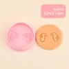 Serie de Conejos Cortador de Galletas 3D Realista DIY Diseño de Presión Tridimensional Molde para Galletas Fondant Material de Grado Alimenticio