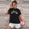 Aliexpress Nuevo 2024 Verano Ropa Europea y Americana Cuello Redondo Color Sólido Jersey Top Básico Manga Corta Camiseta Estampada Mujer