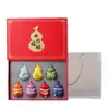 Conjunto de Presente com Pingente de Cabaça Colorido da Moda Caixa para Presente Ornamento para Pendurar no Carro Presente Criativo de Sorte com Logotipo Personalizado