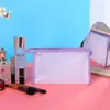 Bolsa con Cremallera de Almacenamiento Tpu Cosida de Aspecto Elegante 2025 Bolsa de Cosméticos Tpu Bolsa de Almacenamiento de Viaje Transparente de Gran Capacidad