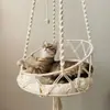 Hamaca para gatitos tejida a mano transfronteriza cama colgante para gatos Bohemia con kit colgante decoración de interiores nido de gato