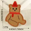 Parche Adhesivo Original de Dibujos Animados Animal Marrón Cachorro Lindo Accesorios Funda para Teléfono Móvil Taza de Agua Parche de Tela Bordada