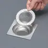 Filtro de drenaje de piso de acero inoxidable, filtro de alcantarilla para baño, dispositivo antiatascos para inodoros, tapa a prueba de insectos, filtro para lavabo