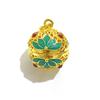 Pingente Sachê Cloisonne Cor Pingente Cobre Vazado Abrível Pingente Bola Sachê Pingente Pílulas Sino Palaciano Acessórios de Joalheria Antiga