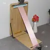 Suporte dobrável de flor de veludo DIY feito à mão instalação-livre ajuste de quatro velocidades cartão de bambu estrutura de madeira fixa suporte curvo de veludo