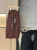 Pantalones Cargo de Color Sólido Estilo Padre-Hijo para Niños y Niñas de Cintura Media Pantalones Casuales Pantalones Cargo Otoño e Invierno