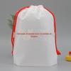 Sacola de compras chanfrada de PE bolsa portátil para roupas bolsa de presente bolsa de embalagem transparente fosca de CPE fornecimento direto da fábrica