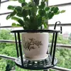 Grades de Ferro Forjado Guarda-corpo Varanda Suporte para Flores Suporte para Vasos de Flores Pendurados Plantas Verdes Suculentas Suporte para Orquídeas Penduradas Rack de Armazenamento para Sala de Estar