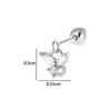 Henson Acessórios de Moda Tendência Versátil Popular Brincos com Pingente de Borboleta Cruzada Zircônia Brincos de Piercing Europeus e Americanos Comércio Exterior