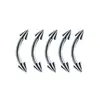 Nueva Venta Caliente Plata Tendencia Uña del Ombligo Acero Inoxidable 316 de Alta Calidad Clavo de Nariz Chica Caliente Joyería Simple para Piercing Traje