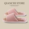Chinelo de Linho Doméstico de Casal Feminino Verão Casa Interior Piso de Madeira Sola Grossa Antiderrapante Chinelos Masculinos Verão Uso Externo