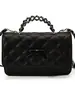 Elegante Bolso de Hombro Pequeño Acolchado con Cadena Estilo Chanel para Mujer 2026 Nueva Moda Versión Coreana con Lazo Bolso Cruzado Pequeño Cuadrado