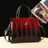 Nova Bolsa Feminina Versátil em Couro Patent, Bolsa para Mãe Madura de Meia-Idade, Bolsa de Ombro Transversal, Bolsa de Couro Brilhante da Moda