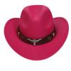 Sombreros para Hombre Transfronterizos, Sombreros Vaqueros Occidentales Europeos y Americanos, Sombreros de Jazz de Lana, Sombreros de Sol para Mujer para Exteriores, Sombreros Negros para Adultos