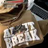 Sudadera Gruesa de Algodón con Bordado de Logo Estampado de Burbujas para Hombre, Sudadera Oversize con Diseño de Patrón de Espuma 3D