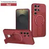 Capa para Celular Pindun com Textura de Fibra de Carbono Adequada para Samsung S25Ultra Suporte Magnético A26/A17 High-End S24Fe