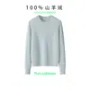 Suéter de Cuello Redondo para Mujer de Mongolia Interior 100% Cachemir Puro para Mujer, Camiseta Básica Sencilla y Dulce para Primavera y Otoño