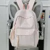 Nova Mochila Listrada, Mochila Escolar para Estudante, Grande Capacidade, Alto Valor Estético, Mochila Fofa, Mochila Escolar de Estilo Simples e Fresco