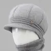 Sombreros para Mujeres de Mediana Edad y Mayores para Madres en Otoño e Invierno Sombreros de Lana Cálidos y de Moda para la Abuela en Invierno Sombreros de Punto Engrosados a Prueba de Frío