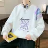 Sudadera Estilo Hong Kong para Hombre 2025 Otoño Nuevo Ins Marca de Tendencia Ropa de Calle Alta Camiseta Versátil Holgada Casual Americana