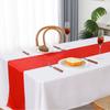 Caminho de Mesa de Cetim Atacado com um Toque de Luxo Leve para Decoração de Mesa de Hotel e Casamento, Toalha de Mesa de Cetim, Caminho de Mesa de Poliéster Liso