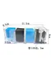 Filtro de Goteo para Acuario Tanque de Peces Caja de Goteo Circulación Superior del Tanque Purificador de Agua Montado en Pared Exterior Compartimento Purificador de Agua de Circulación
