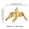 Broche de Cabeza de Caballo Sol y Luna de Diseño Vintage Nuevo Transfronterizo, Moderno y Elegante, Accesorio Exquisito y Versátil para Traje