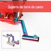 Caixa de pesca canto suporte da bateria colorido cor inoxidável anti-rotação bateria rack haste de metal competitivo caixa de pesca acessórios