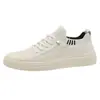 Zapatos sin cordones para hombre, Zapatos planos de verano transpirables de punto volador, Deportivos casuales ligeros de malla tejida de suela suave, Venta al por mayor