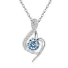 Collar Cruzado Europeo y Americano de Plata de Ley S925 Amazon Simple y Elegante con Doce Piedras de Nacimiento, Colgante Versátil de Diseño de Alta Gama