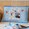 Toallas de Almohada de Algodón Puro para Niños, un Par de 40X60 Absorbentes de Sudor y Antideslizantes Toallas de Almohada de Gasa de Algodón para Bebé, Toallas Almohadilla Gruesas de Dibujos Animados