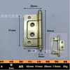 Dobradiças de Armário e Janela de 2 polegadas, Acessórios para Móveis Banhados a Ouro Atacado, Porta de Armário Estilo Vintage
