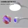 Lâmpada de Unha Duas em Uma LED com Clipe de Mesa Interface USB Lâmpada de Mesa para Salões de Unha, Especializada para Moldar e Aplicar Pedrarias, Lâmpada de Cura UV