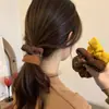 Elástico de Pelo Tejido con Lazo Elegante Coreano para Mujer, Cuerda para el Cabello de Alta Gama para Cola de Caballo Baja