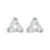 Brincos de Titânio F136 Triangulares Conjunto de 5 com Zircônia Piercing Corporal de Liga de Titânio G23 Joias para Lábio Unha Osso da Orelha