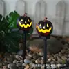 Luces Solares para Exteriores Calabaza de Resina de Halloween Atmósfera Arreglo Creativo Impermeables Luces Decorativas para Patio Jardín Paisaje