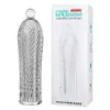 Leão, Lobo, Águia, Falcão, Manga com Dentes de Lobo de Cristal, Manga Estendida Espessa com Espinhos em Forma de Partículas Transparentes para Homens