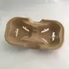 Suministro de Porta Vasos de Pulpa de Papel para Té de Leche, Bandejas Fijas Anti-Sacudidas para Café, Porta Vasos de Papel para Embalaje para Llevar