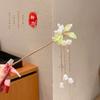 Horquilla de Flor con Borla Antigua para Mujer, Sensación de Alta Gama, Temperamento, Combinación con Todo, Accesorios para el Cabello Hanfu Paso a Paso, Horquilla para el Cabello Estilo Nacional, Horquilla para el Cabello, Horquilla para el Cabello