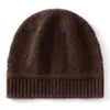 Gorro de cachemira engrosado, unisex, nuevo gorro de punto para otoño/invierno, casual y cálido, que cubre las orejas, gorro para la cabeza, gorro de ciclismo para clima frío