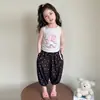Conjunto de Verano para Niñas 2026 Nueva Moda Infantil Elegante Chaleco Delgado Transpirable Conjunto de Dos Piezas de Verano para Bebés Niñas