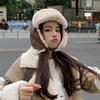 Gorro Lei Feng de piel sintética para hombre y mujer, invierno, grueso, cálido, para ciclismo, algodón, felpa, protección para los oídos, gorro de aviador, comercio exterior transfronterizo