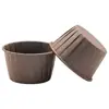 Forma de bolo com bordas enroladas, forminha de muffin descartável, copo revestido, copo de papel para assar resistente a altas temperaturas, copo à prova de óleo, copo de papel para bolo